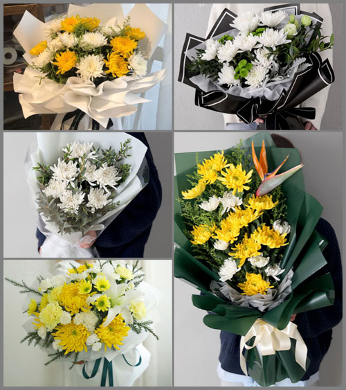 山东烟台莱阳市山前店镇白事花束代送